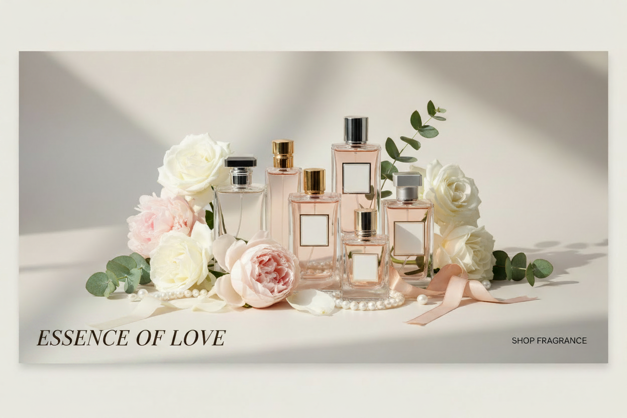 Essence of Love Perfume Banner
